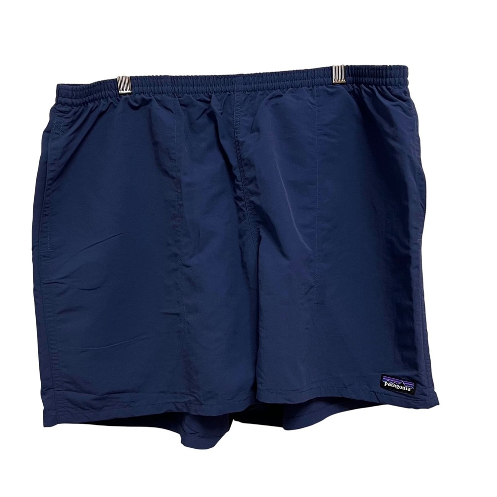 Patagonia Baggies Shorts Mens XXL Navy Blue Mesh Liner 4 Inch Inseam Swim Trunks